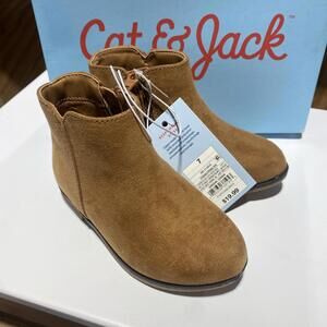 Cat & Jack Boots Toddler Girls Sz 9 Penelope Brown Booties Zipper New with Tags!